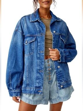 Free People We The Free All In Denim Jacket in Rugged